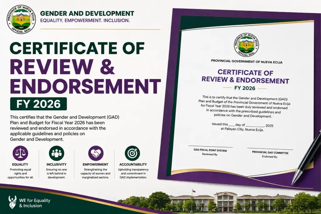 Certificate of Review & Endorsement FY 2026